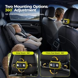 Video In-Dash Units w/GPS 1080P Baby Car Camera & Wireless CarPlay Adapter IR Ni gallery image 2