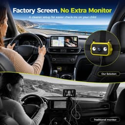 Video In-Dash Units w/GPS 1080P Baby Car Camera & Wireless CarPlay Adapter IR Ni gallery image 7