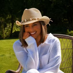 Hats Hanai Straw Cowboy Sun Hat Crushable & Packable Travel Tan : Home & Kitchen gallery image 4