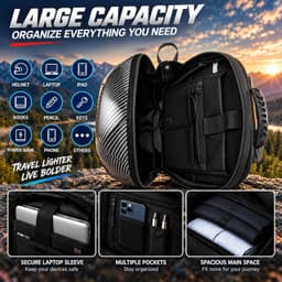 Laptop Cases & Bags Carbon Fibre | View order LED Motorcycle Backpack App Contro gallery image 6