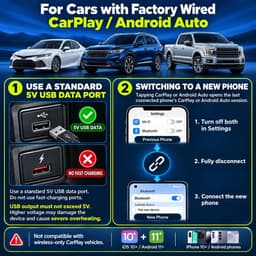 Video In-Dash Units w/GPS Magic Box CarPlay or Android Auto Adapter Google Play丨 gallery image 4