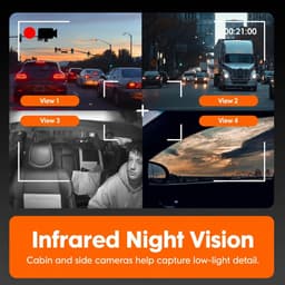 Other Car Video RexingUSA C4 4 Channel Dash Cam 64GB microSD Card Included 1080p gallery image 4
