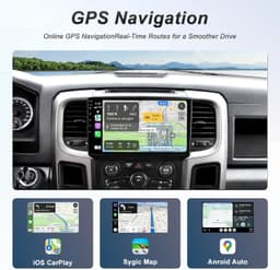 Video In-Dash Units w/GPS 2013 64GB Android 13 Car Radio Stereo 2018 Dodge Ram 1 gallery image 6