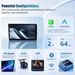 Android 13 Car Stereo Wireless CarPlay Android Auto Toyota Camry 2006-2011 Ready gallery image 2