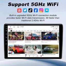 Video In-Dash Units w/GPS 2005 64GB Android 13 Car Radio Stereo Toyota Tacoma gallery image 8