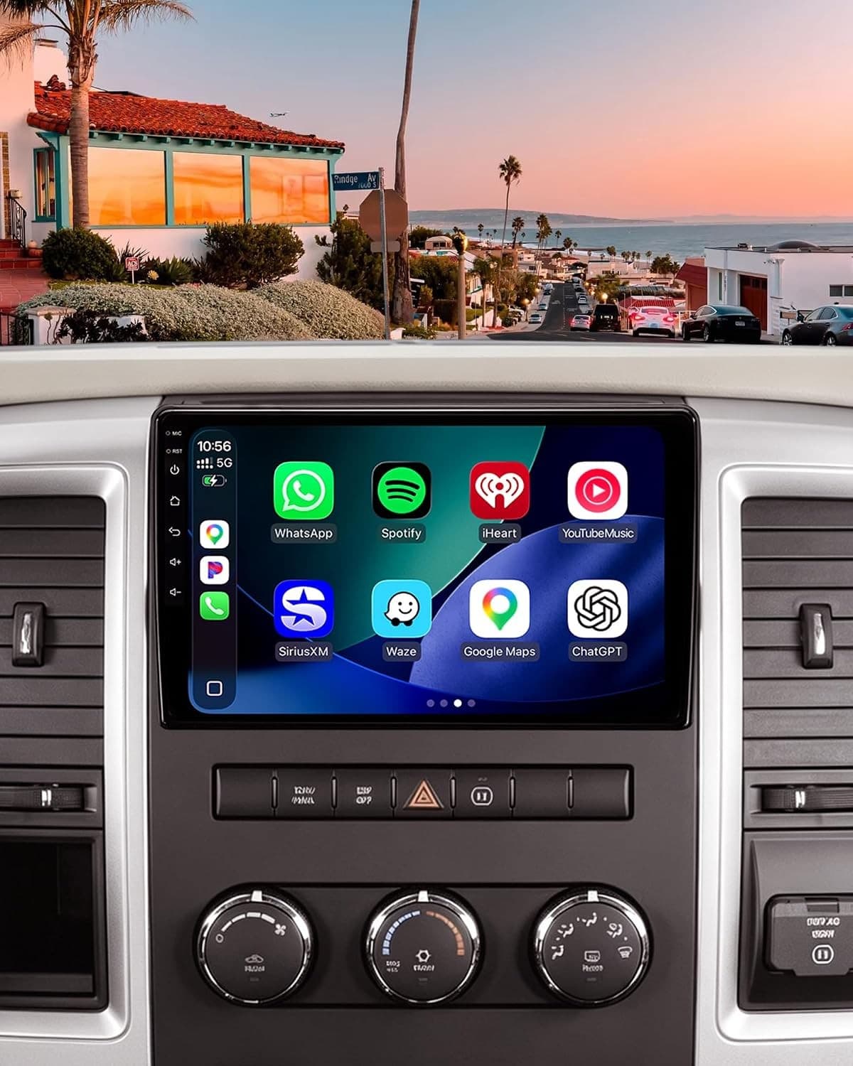 Video In-Dash Units w/GPS 2009 64G Android Radio Dodge Ram 1500 2500 3500 2009 2