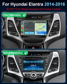 Video In-Dash Units w/GPS 2014 64G Car Radio Stereo Hyundai Elantra 2014 2015 gallery image 2
