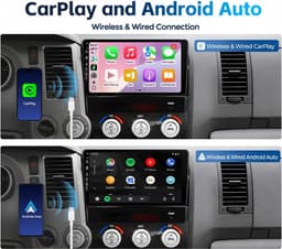 Android 13 Car Stereo Wireless CarPlay Android Auto Toyota Tundra 2007-2013 GPS gallery image 3