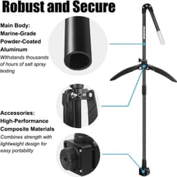 Fishfinders Live Sonar Scope Transducer Pole Mount Ice Tripod and Glow Handle gallery image 3