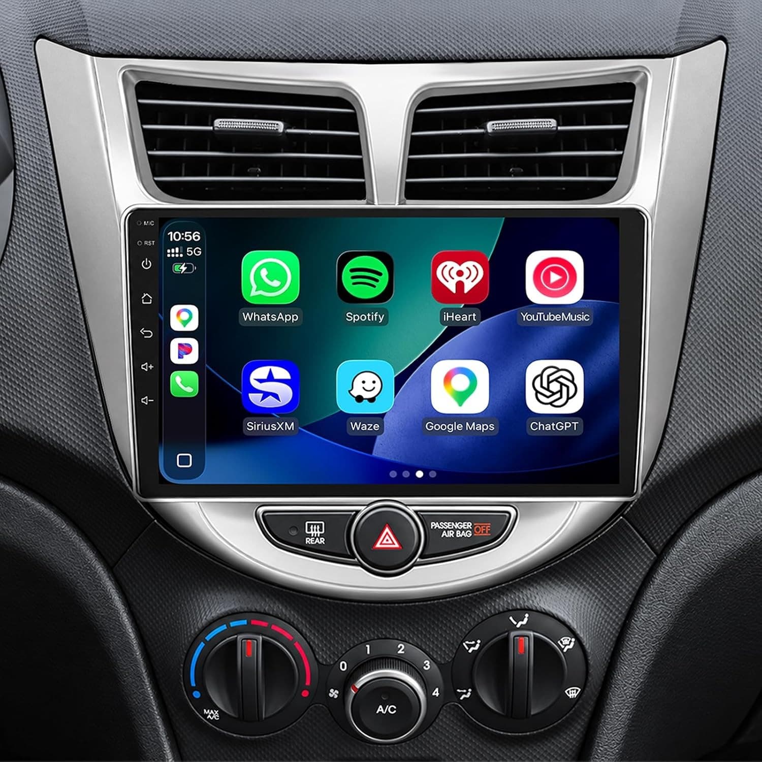 Android 13 Car Stereo Wireless CarPlay Android Auto Hyundai Accent 2012-2017 GPS