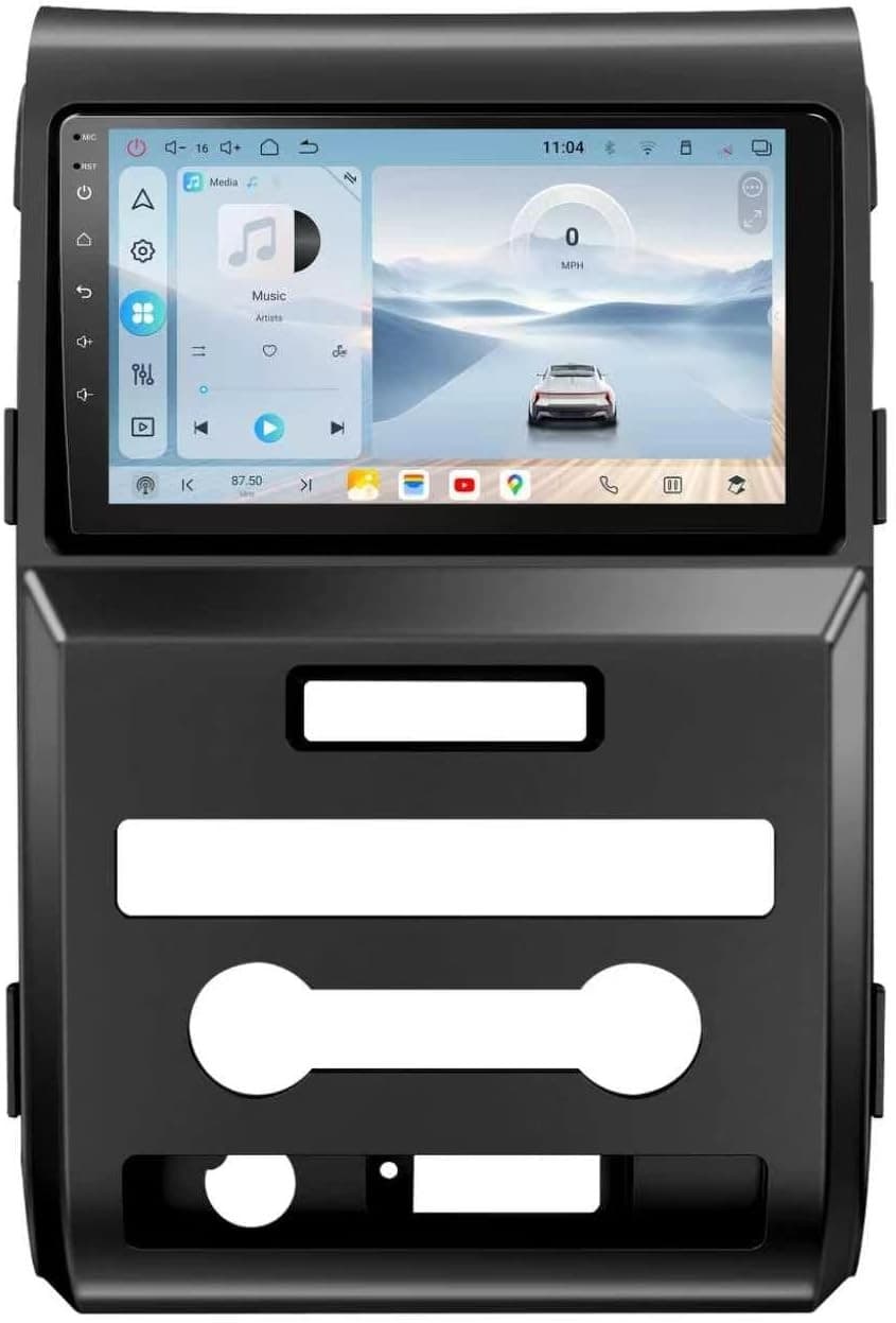 9in Android 13 Car Stereo Wireless CarPlay Android Auto Ford F150 2009-2014 GPS