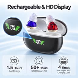 GM951 Hearing Aids Invisible Hearing Aids Adults Wind Noise Reduction HD Digital gallery image 4