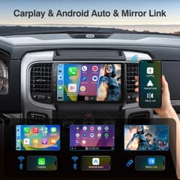 9in Android 13 Car Stereo Wireless CarPlay Android Auto Dodge RAM 1500/2500/3500 gallery image 6