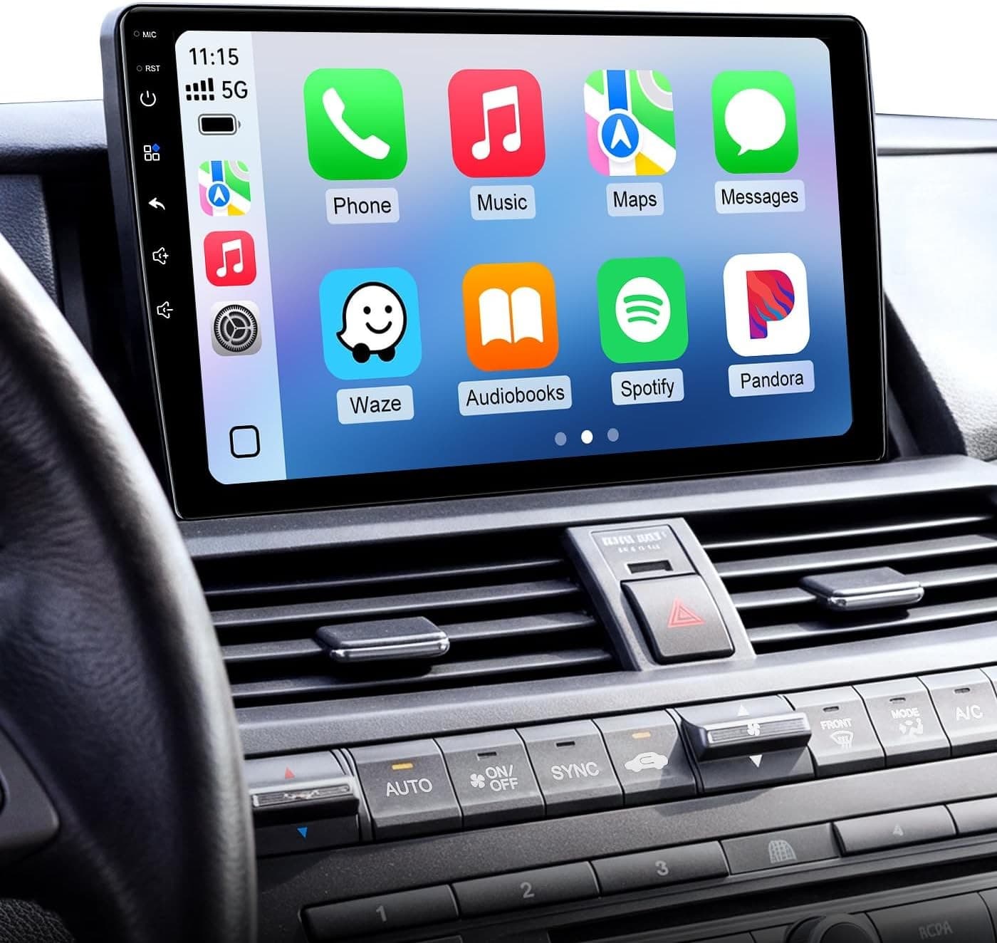 10in Android 13 Car Stereo Wireless CarPlay Android Auto Honda Accord 08-12 GPS