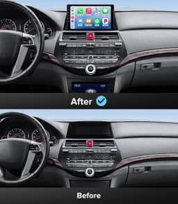 10in Android 13 Car Stereo Wireless CarPlay Android Auto Honda Accord 08-12 GPS gallery image 8
