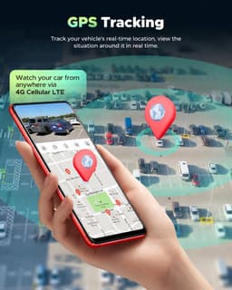 4G LTE Dash Cam with live Streaming,2K+1080P Front and Inside | Car Security Cam gallery image 4