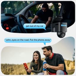 4G LTE Dash Cam with live Streaming,2K+1080P Front and Inside | Car Security Cam gallery image 5