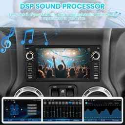 Android 13 Car Stereo Wireless CarPlay Android Auto Jeep Wrangler JK 2007-2018 gallery image 4