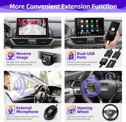 Android 13 Car Stereo Wireless CarPlay Android Auto Honda Accord 10th 2018-2022 gallery image 3