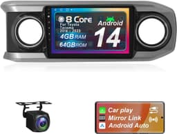 10.1in Android 13 Car Stereo Wireless CarPlay Android Auto Toyota Tacoma GPS Kit gallery image 1