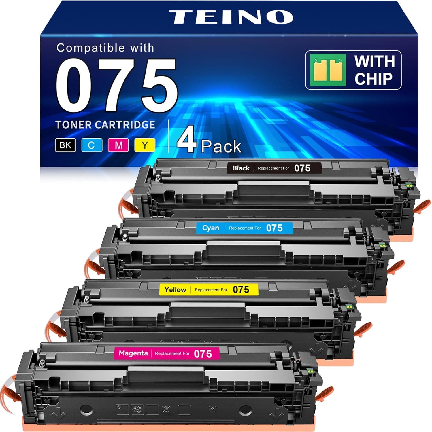Toner Cartridge TEINO 075 Toner Cartridge Set Compatible Toner Cartridges Bundle