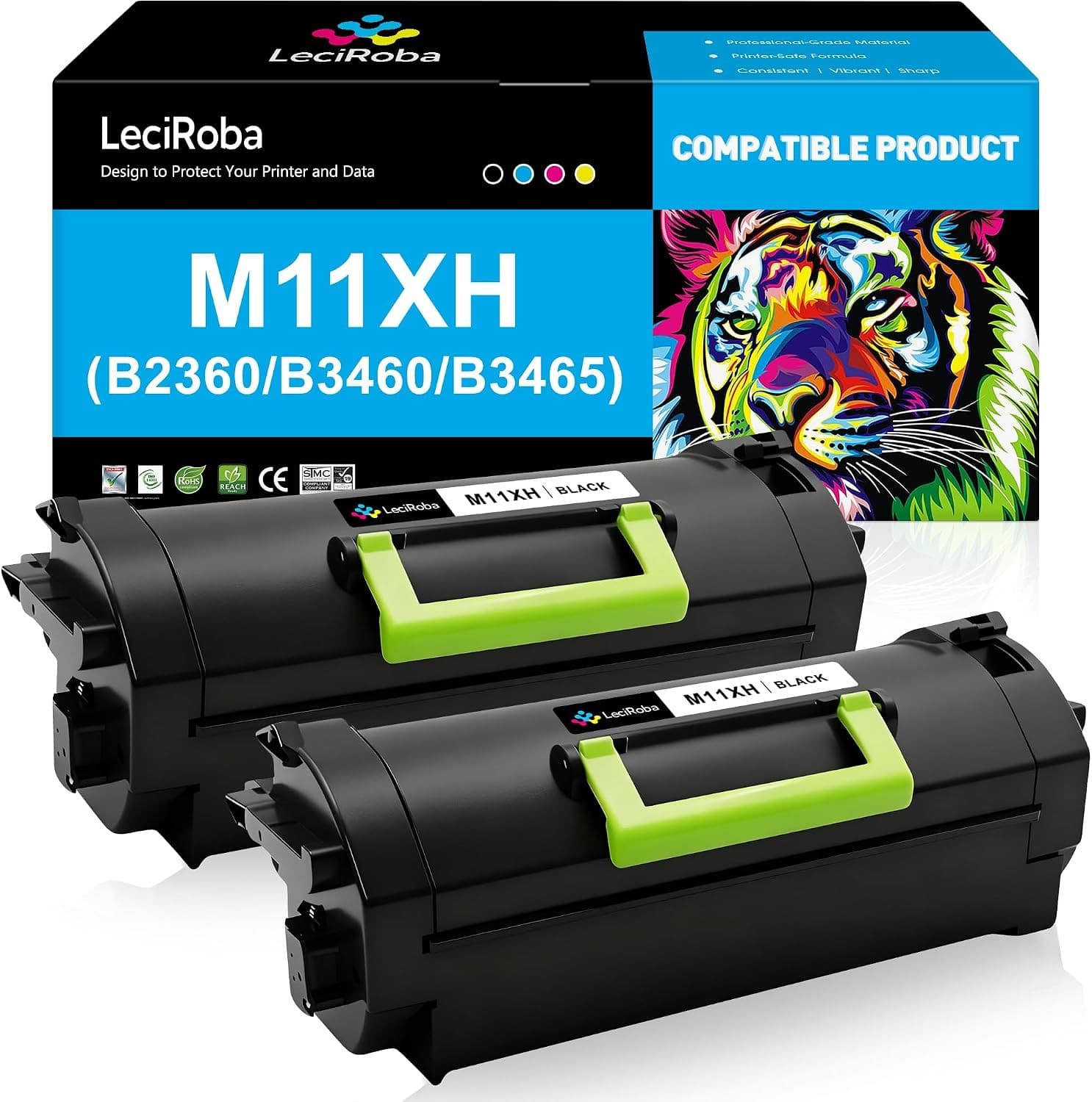 M11XH Compatible Toner Cartridge Replacement for Dell M11XH 331-9805 High Yield