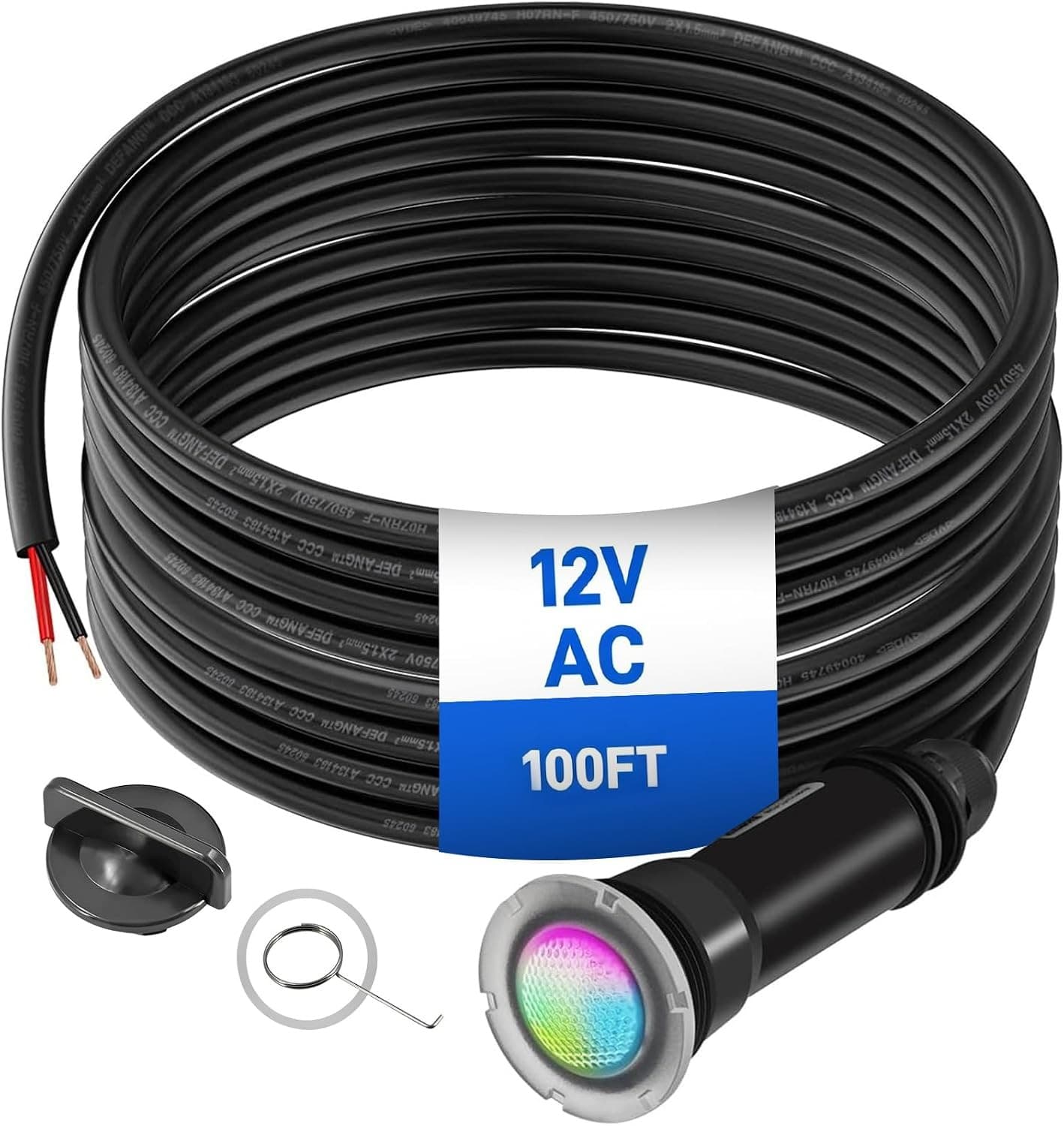 Pool & Spa Lights Lawn & Garden .com : FLIBEN 1.5 Inch RGBW LED Pool Lights Ingr