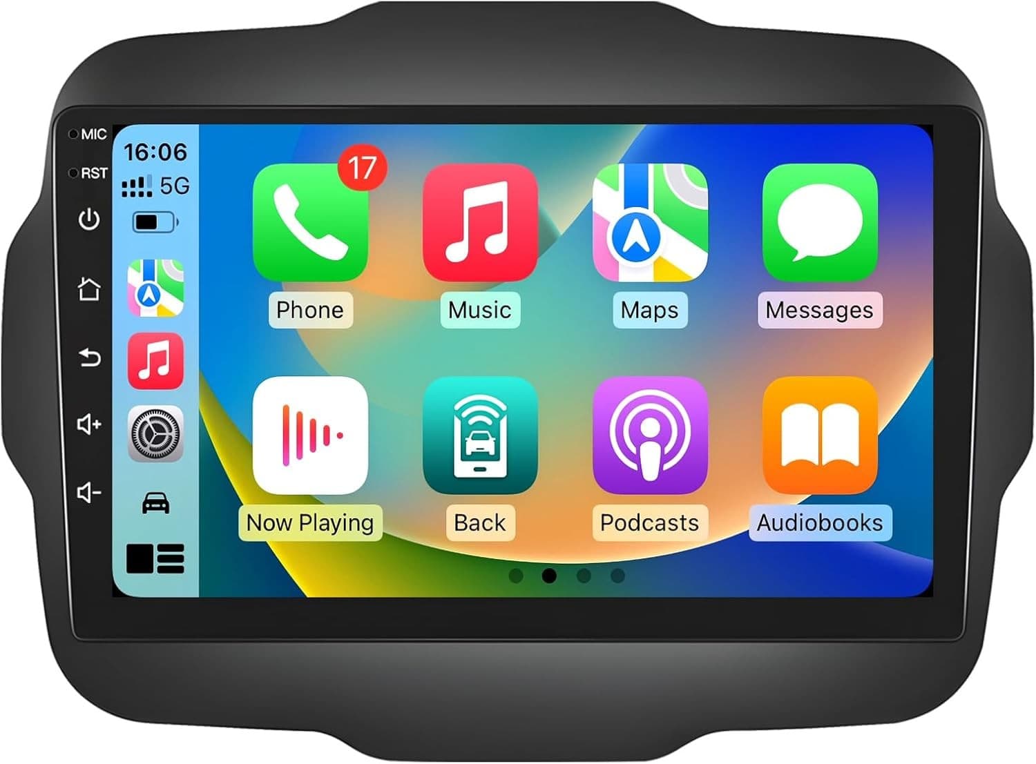 Fortdows Android 15 9in Car Stereo CarPlay Jeep Renegade 2015-2020 2GB+64GB