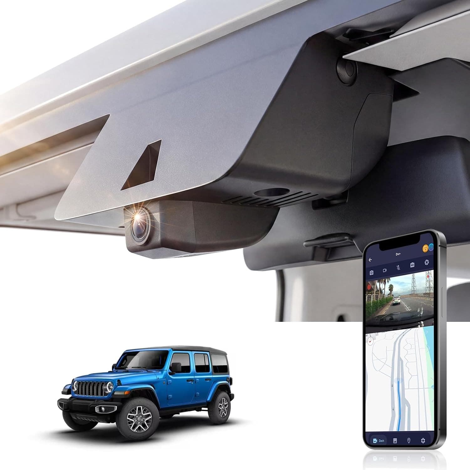 Other Car Video 2024 OEM Style Dash Cam Jeep Wrangler 2024 2025 Model B 4K 64GB