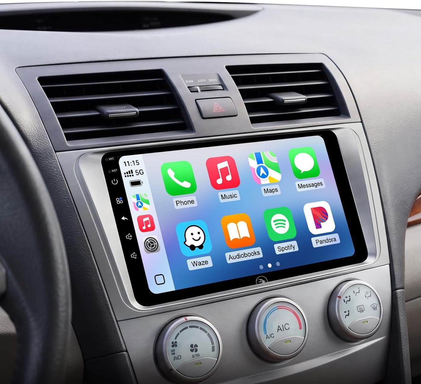 9in Android 13 Car Stereo Wireless CarPlay Android Auto Toyota Camry 06-11 Ready